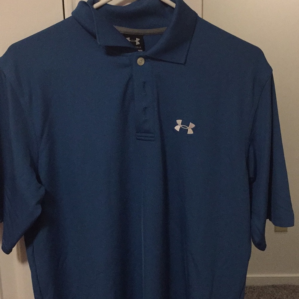Blue under armor polo